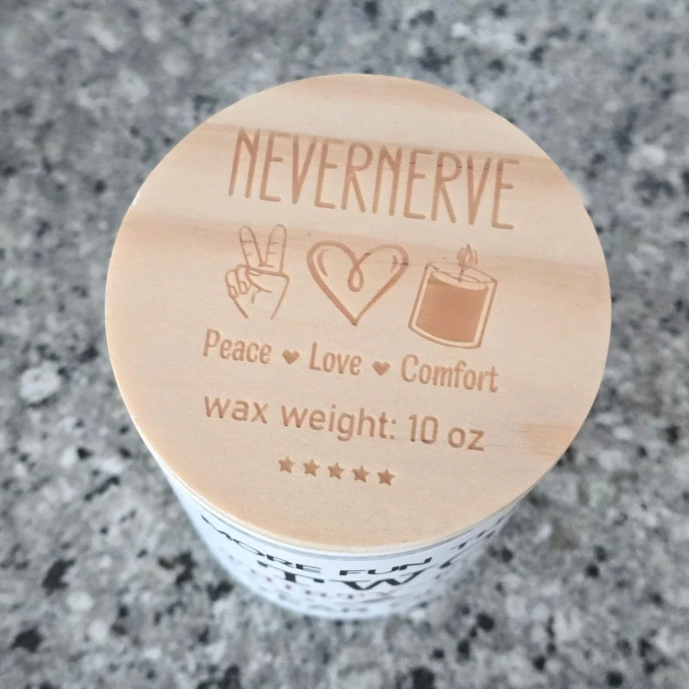 Nevernerve 70th Birthday Scented‎ Candle 10oz White Soy Wax l Funny Gag Gift